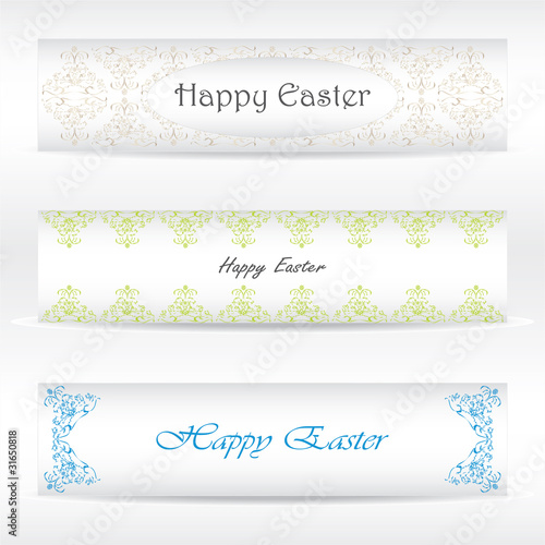 website banner set with special vintage design