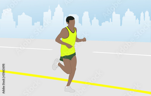 marathon man - vector