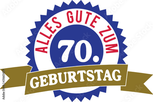 Alles Gute zum 70. Geburtstag