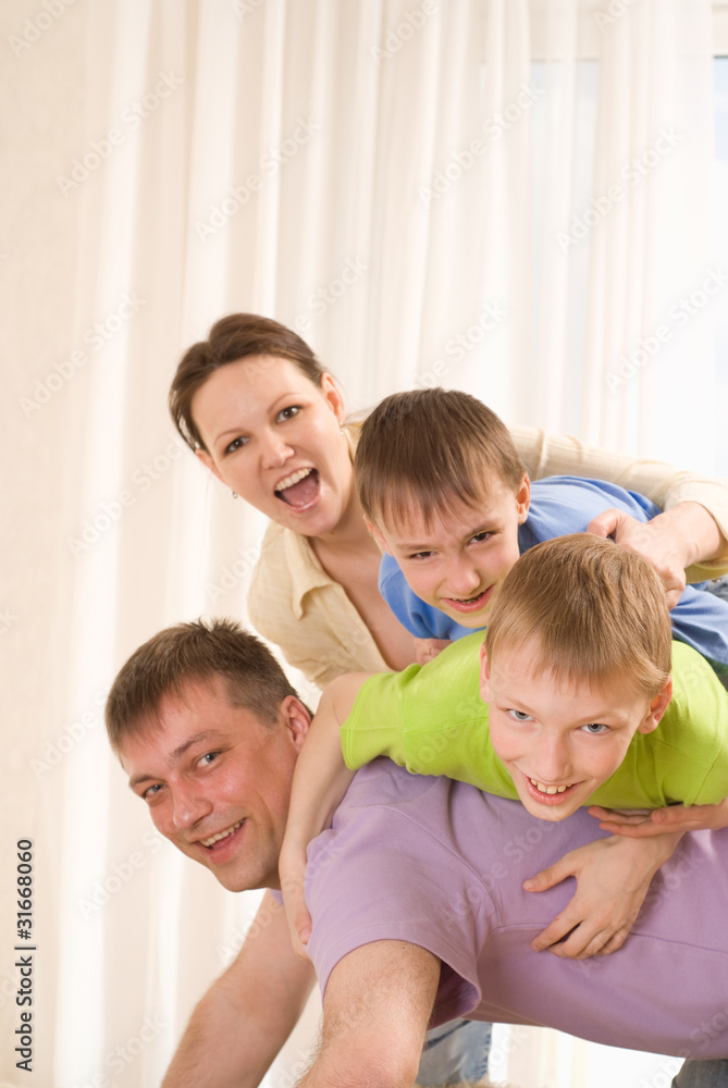 portrait of a happy family portrait of a happy family