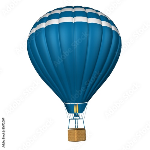 hot air balloon isolated on a white background