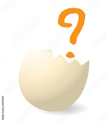 egg with question