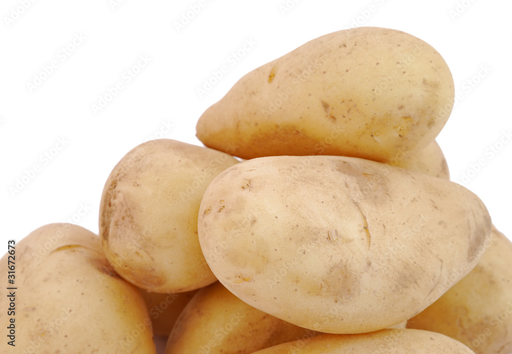 Potatoes isolated on white background Potatoes isolated on white background
