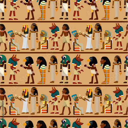 seamless pharaoh pattern