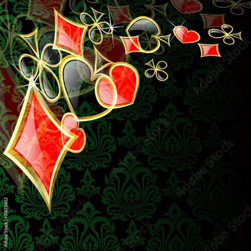 the vector abstract play card background