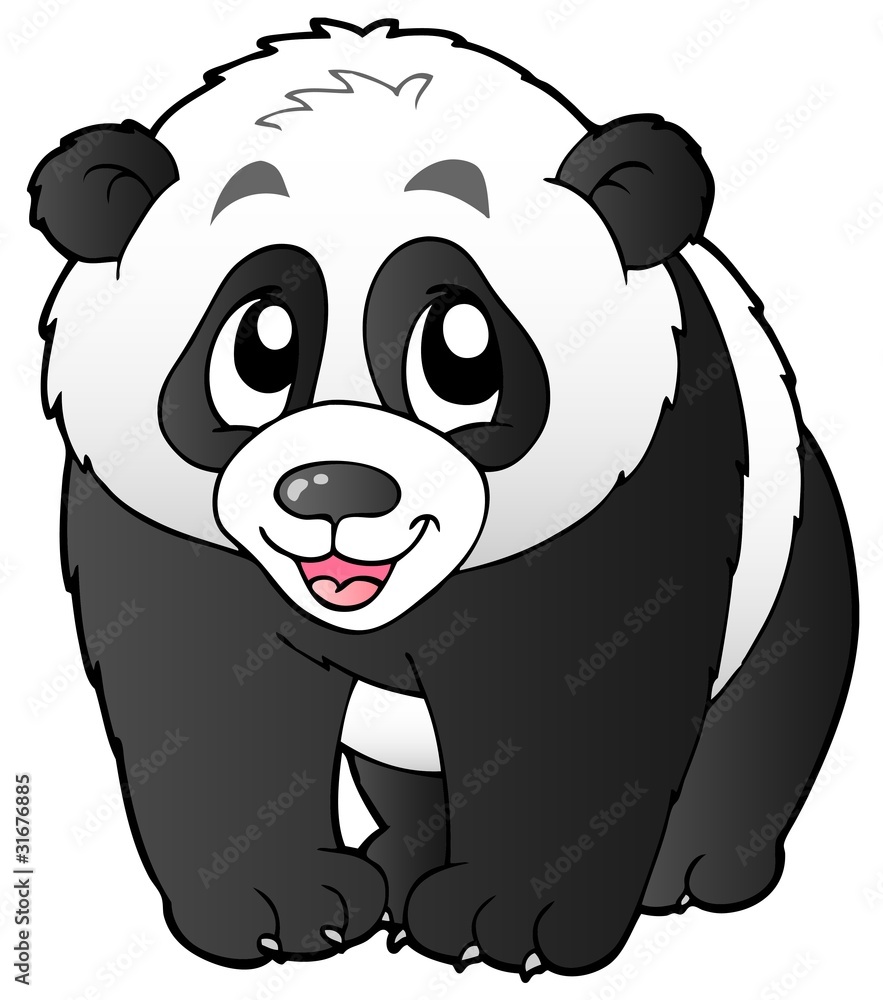 Fototapeta premium Cute small panda