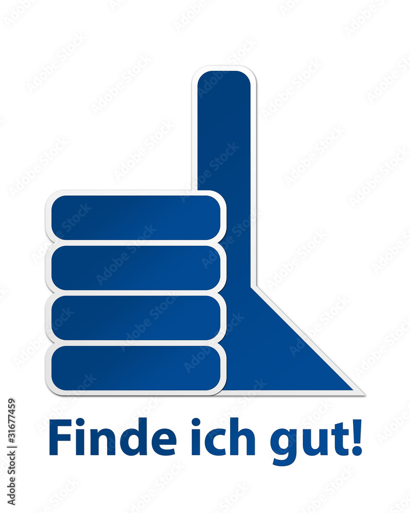 Daumen hoch! (blau) Daumen hoch! (blau)