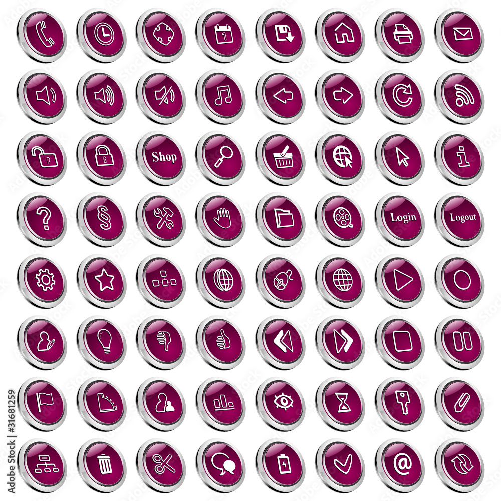3d Web buttons ,icons set 3d Web buttons ,icons set