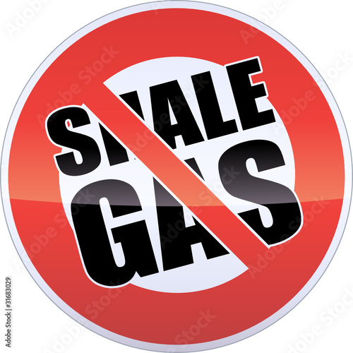 Shale Gas Banning Sign
