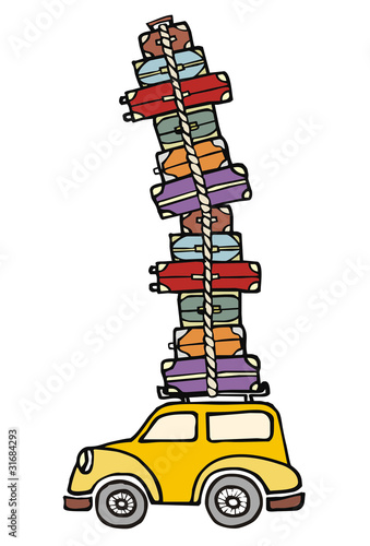 Lets go for fun: a car ready for vacations.