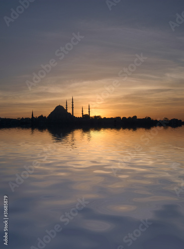 Suleymaniye Mosque at Sunset