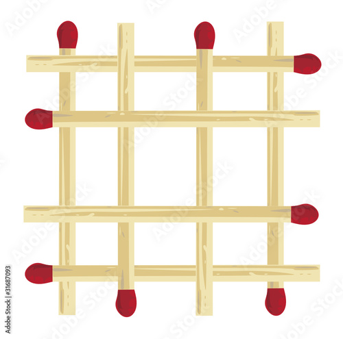 Streichholzgitter