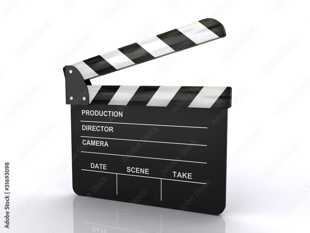 Obraz premium movie clapper board