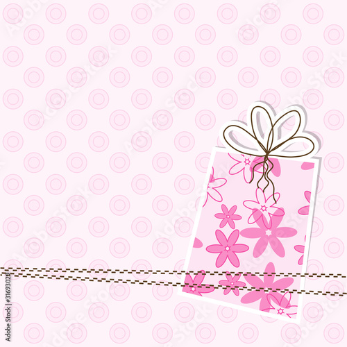 Template greeting card, vecto