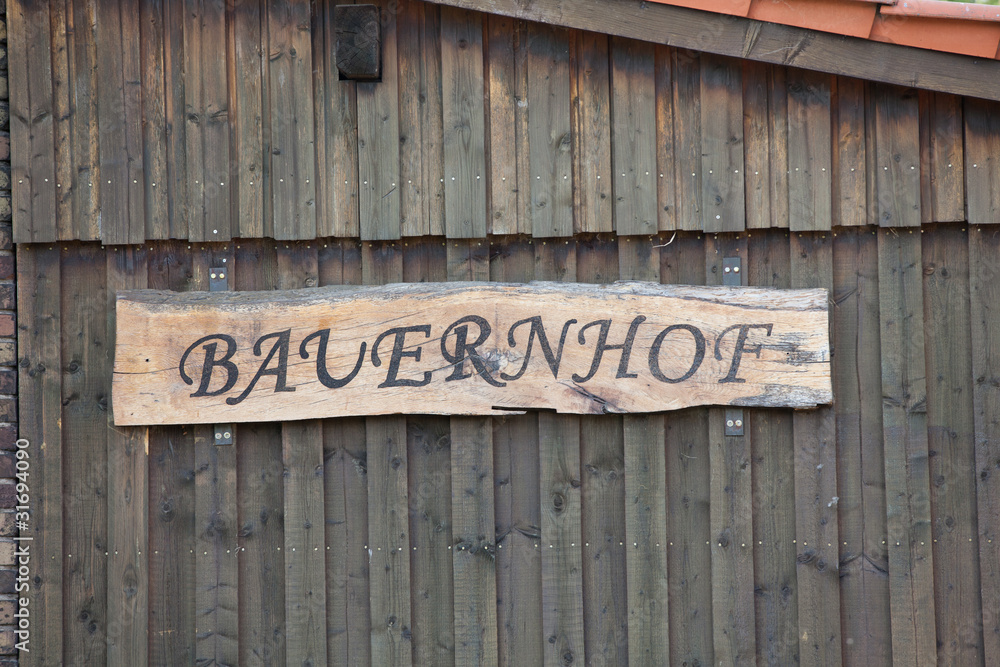 Bauernhofs Schild Bauernhofs Schild