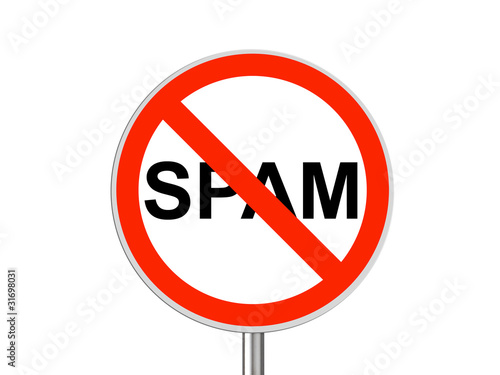 Free Download Round sign No SPAM - GFXLoad