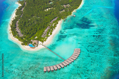 Tropical island at Maldives