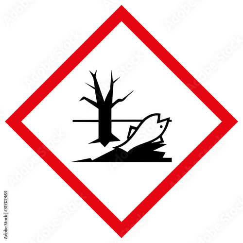Gefahrzettel Umwelt