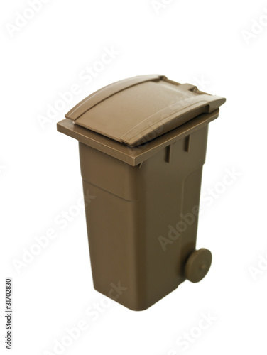 Brown Recycling Bin