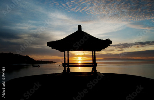 Sunrise on Sanur beach, Bali
