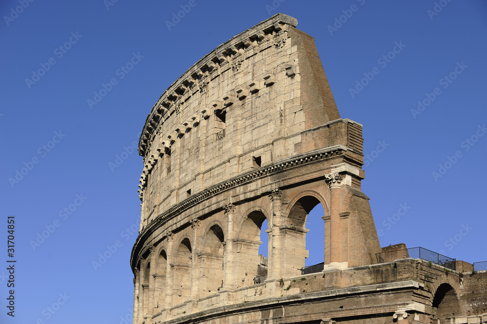 Colosseo - Angled View of Neoclassical Marble Monument