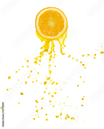 orange juice splash