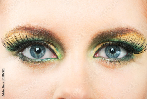 Fashion eye, long eyelashes and beautiful eye.