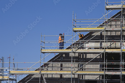 Men working at construction site