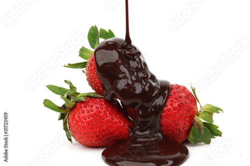 strawberry in chocolate