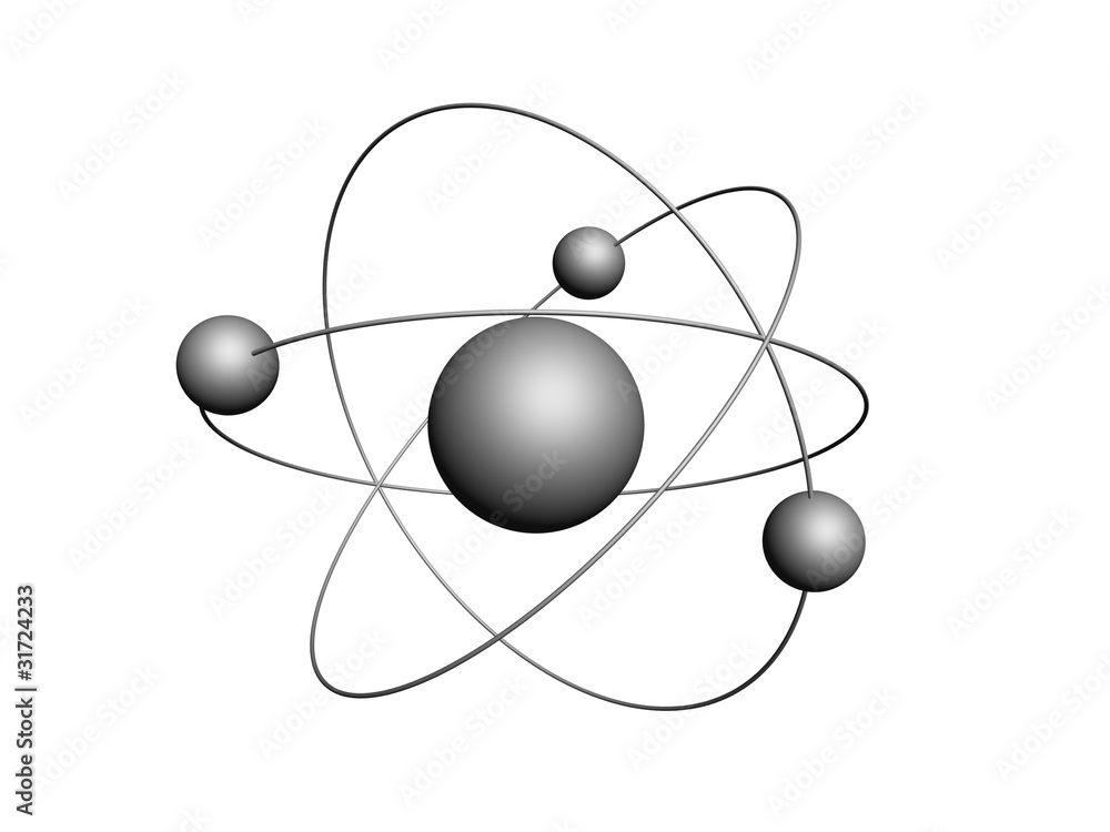 Molecule, 3D render. Molecule, 3D render.