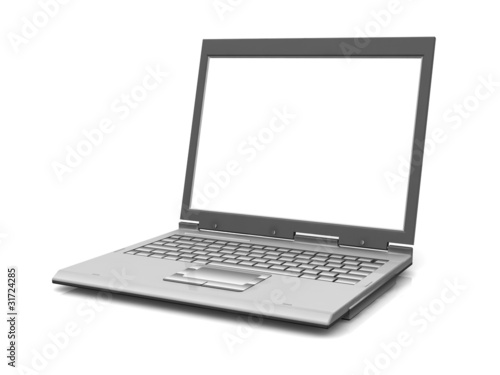 Professional Laptop isolated on white with empty space
