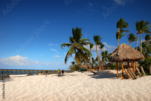 Fototapeta Naklejka Na Ścianę i Meble -  Exotic Beach in Dominican Republic