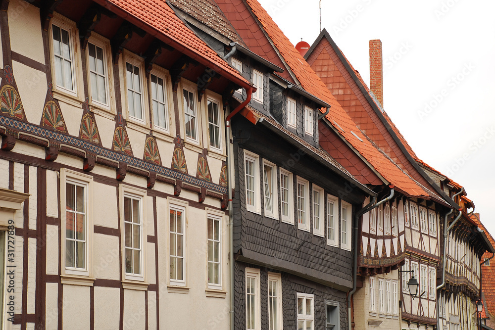 Fototapeta premium Fachwerkzeile