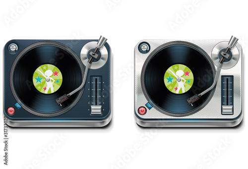 Vector turntable XXL icon