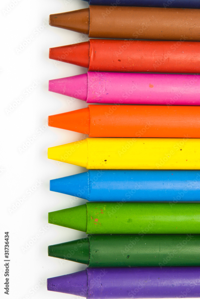 Fototapeta premium Wax crayons
