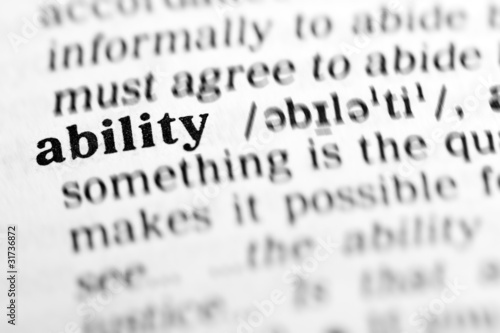 Obraz na plátně ability (the dictionary project)