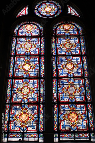 Vitrail de l'église de la Sainte-Trinité à Paris