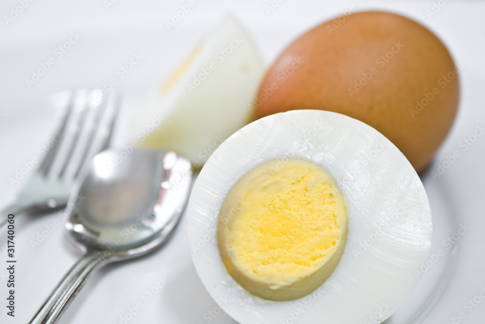 egg on white background egg on white background
