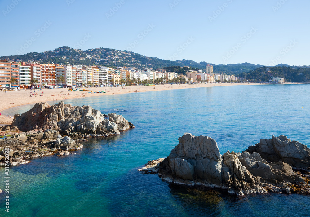 Fototapeta premium General view of Lloret de Mar