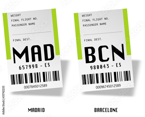 Airport tag bags - Espagne 01