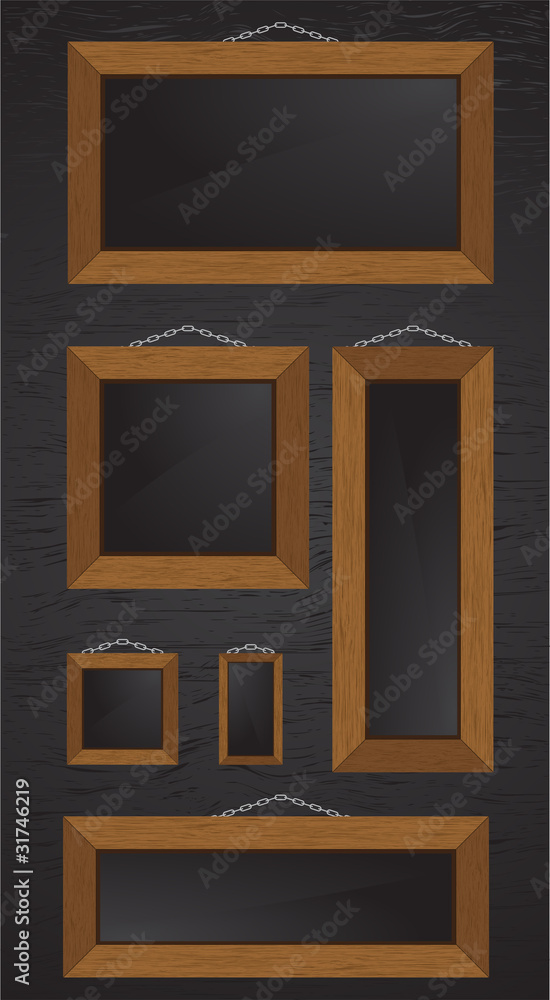 wood frames vector illustration wood frames vector illustration