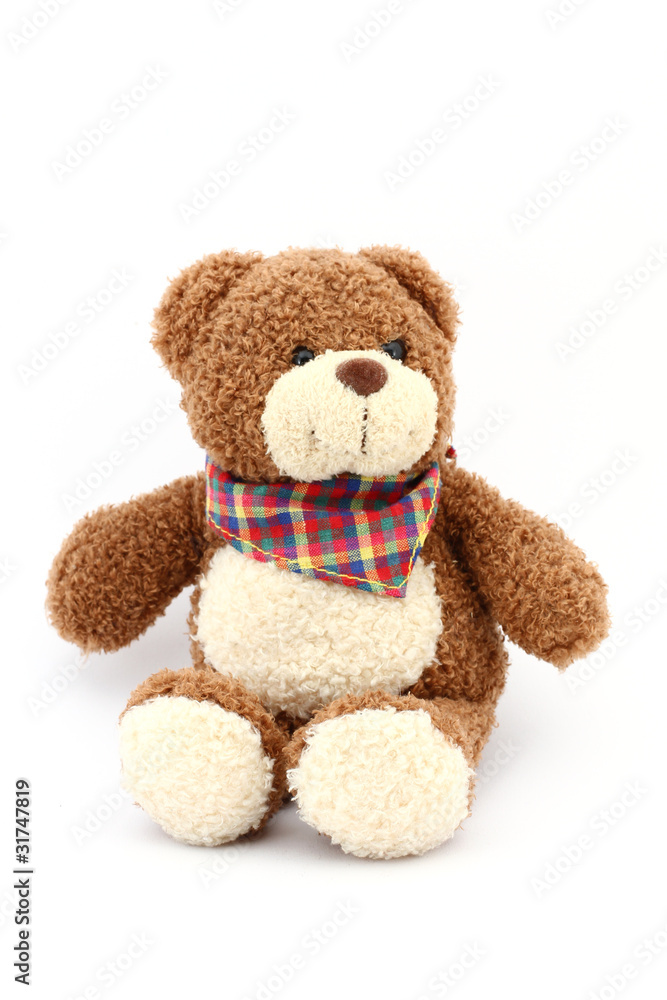 Obraz premium Teddybär mit Halstuch