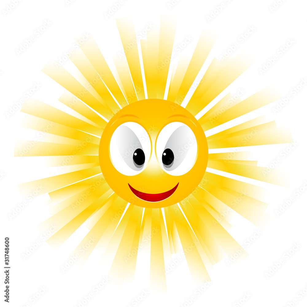 Smiling sun icon
