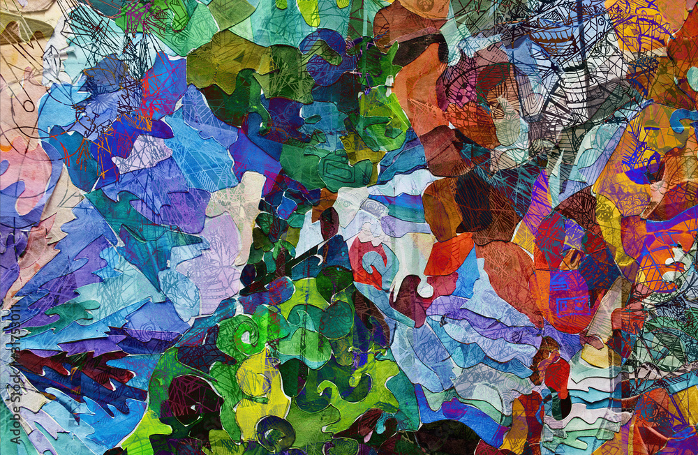 Fototapeta premium expressive abstract