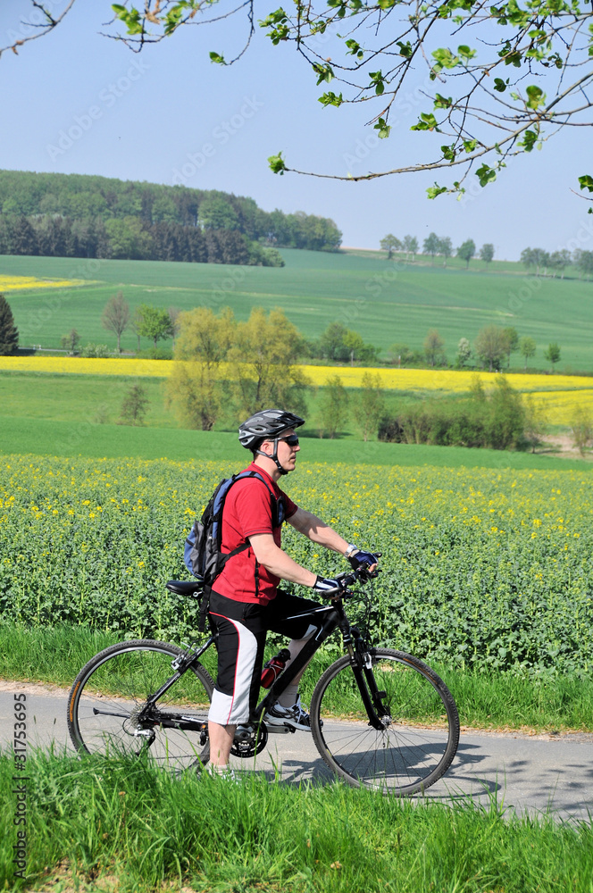 Obraz premium Radfahrer im Lipperland