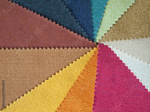 Sample multicolor fabric
