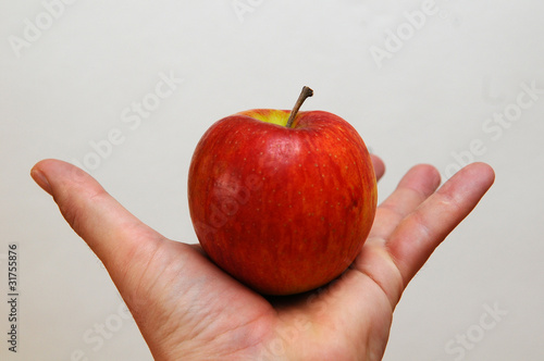 Apfel in der Hand