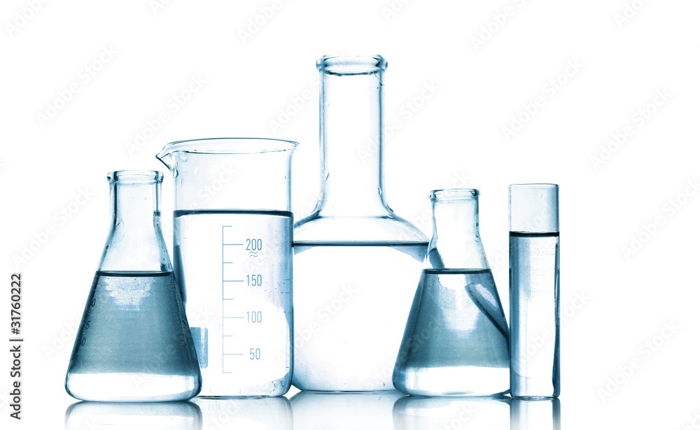 Test-tubes in gray colors isolated on white. Laboratory glasswar Test-tubes in gray colors isolated on white. Laboratory glasswar