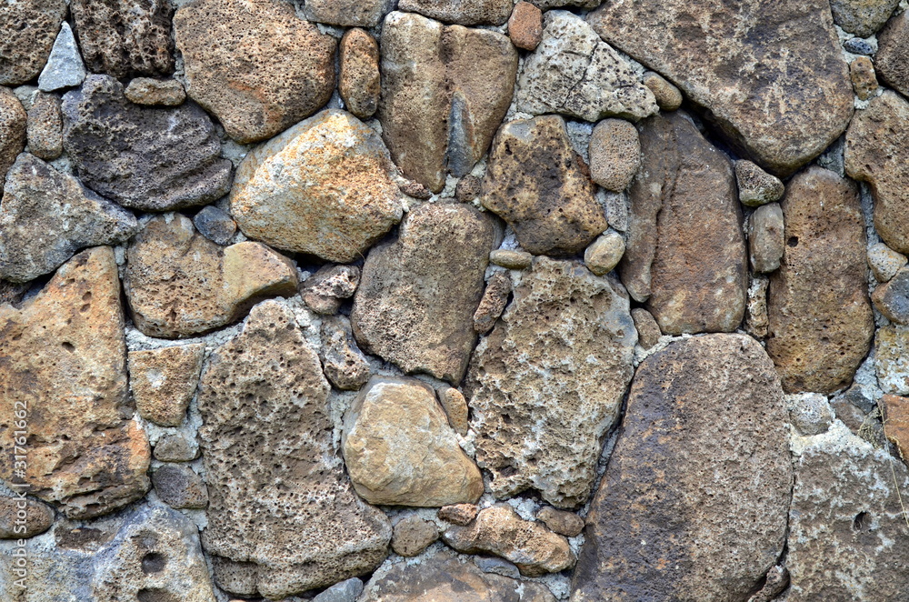 Abstract Background Texture Of A Stone Wall