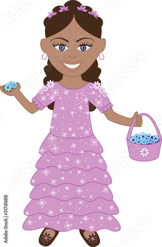 Purple Dress Flower Girl
